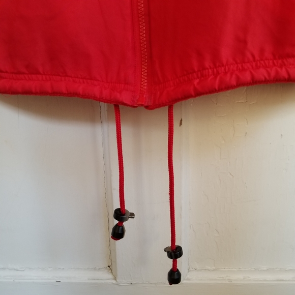 FUDA Vintage Reversable Silk Zip Up Hooded Red Jacket Sz M - Picture 8 of 13